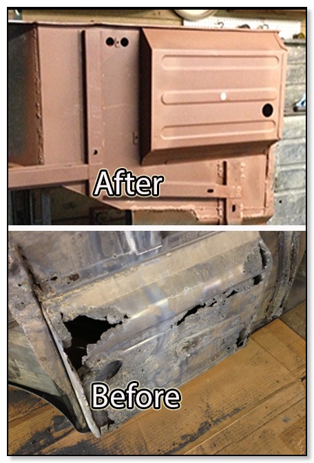 Photo of before and after Gas Tank Well
