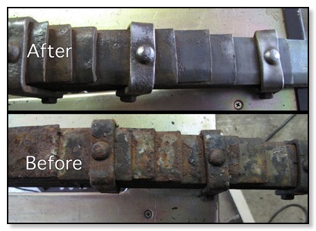 Photo of Leaf  Springs before and after