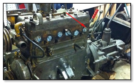 Photo of broken exhaust manifold stud